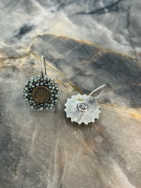 VIRGIN SAINTS & ANGELS CLOISTER EARRINGS - Picture 11 of 11